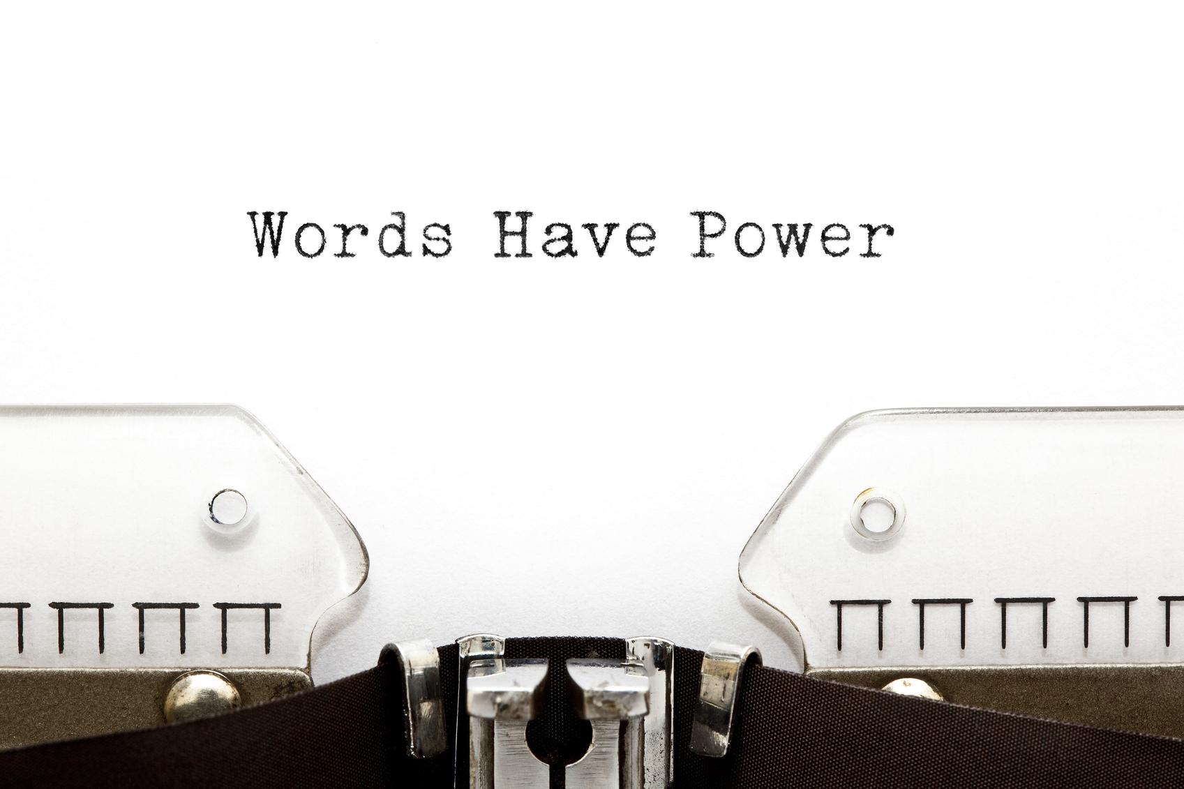 Words Have Power Typewriter