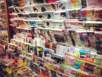 Newsstand with German Magazines