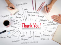 Thank You in different languages of the world. The