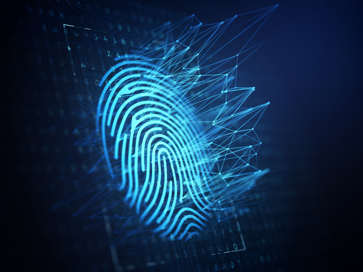 Technology of digital fingerprint scanning.