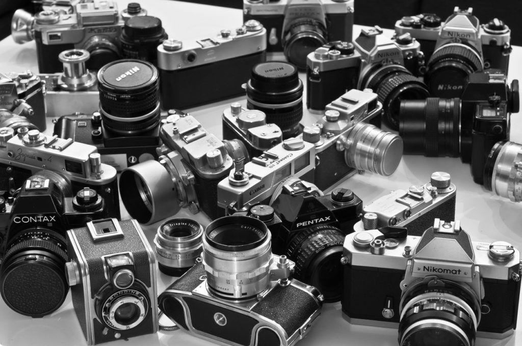 various old cameras