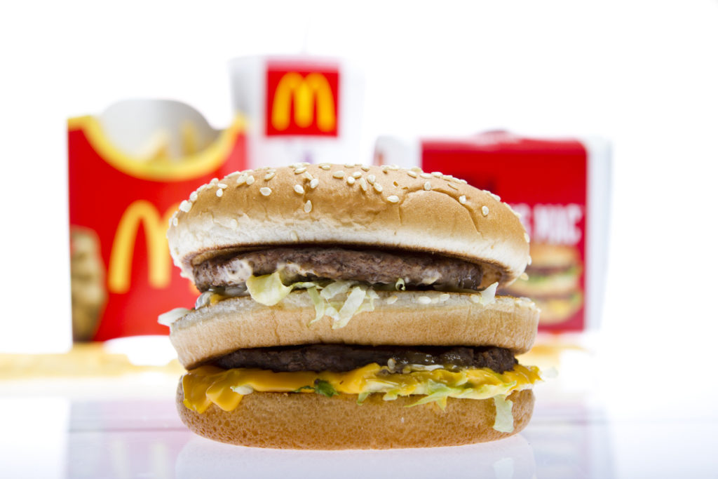 "Ljubljana, Slovenia - March 6, 2011: McDonalds Big Mac Menu. McDonald's Corporation is the world's largest chain of hamburger fast food restaurants, serving more than 58 million customers daily. The Big Mac is a hamburger sold by the international fast-food chain McDonald's. It is one of the company's signature products."